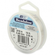 Beadalon stringing wire 49 strand 0.46mm Silver