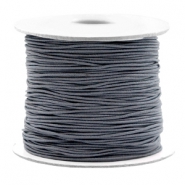 Coloured elastic cord 0.8mm Cool Grey