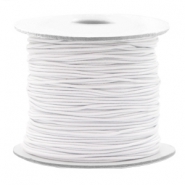 Coloured elastic cord 0.8mm White