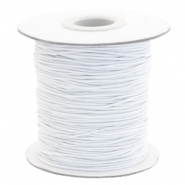 Coloured elastic cord 1mm White