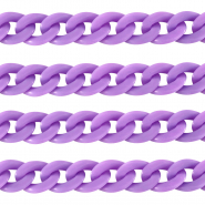 Acrylic chain22mm matt Petal Purple