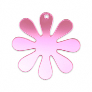 Statement charms flower 35mm Metallic Magenta Purple