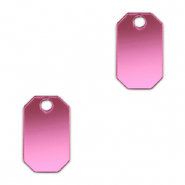 Statement charms octagon Metallic Magenta Purple