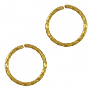 Stainless steel findings jump ring Gold