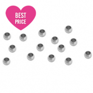 Stainless steel findings crimp bead 3mm Silver