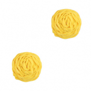 Raffia pendants 12mm Yellow