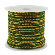 Trendy cord braided 2.3mm Moss Green-Gold