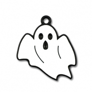 Metal charms ghost White-Black