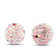 Bohemian beads round Light Pink