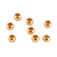DQ European metal crimp beads 3mm Rose Gold (nickel free)