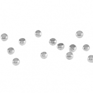 DQ metal crimp beads 2.0mm Antique silver (nickel free)