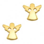 DQ European metal charms connector angel Gold (Nickel Free)