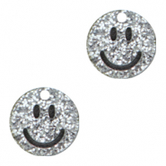 Plexx charms smiley Silver Glitter