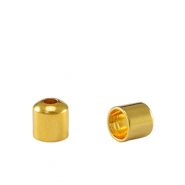 DQ European metal end caps Ø3.2mm Gold (nickel free)