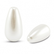 Imitation freshwater pearls drop White