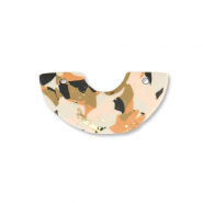 Polymer pendants arch Brown-Pink-White-Gold