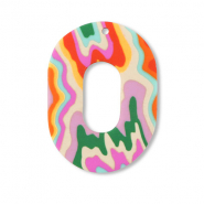 Polymer pendants oval Multicolour