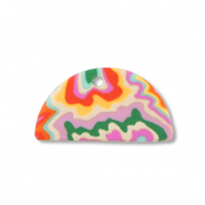 Polymer pendants semicircle Multicolour
