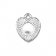 BY31® Stainless steel charms with setting for SS30 flat back Silver