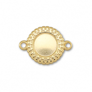 BY31® Stainless steel connector with setting for SS20 flat back Gold