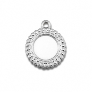 BY31® Stainless steel charms with setting for SS20 flat back Silver