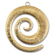 Stainless steel charms spiral Gold