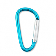 Colourful jewellery findings key chain Shiny Blue