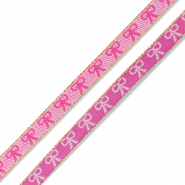 BY31® Ribbon text bows Dark Pink-Light Pink-Gold