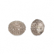 Resin beads rondelle 8mm Grey