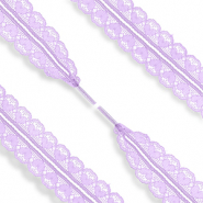 Trendy shoe laces lace with heart Purple