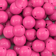 14 mm DQ acrylic beads Magenta Pink