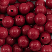 18 mm DQ acrylic beads Wine Red