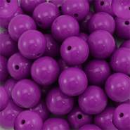 18 mm DQ acrylic beads Magenta Purple