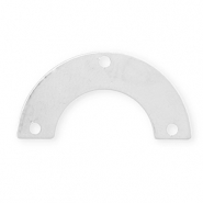 Eco-brass® DQ European metal charms connector Antique Silver (Nickelfree)