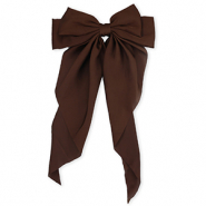 Hair accessories hair clip with bow Dark Brown