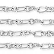 Aluminium findings belcher chain anchor cable Silver
