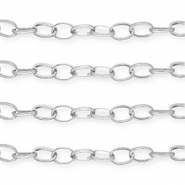 Aluminium findings belcher chain anchor cable Silver