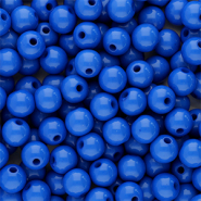8 mm acrylic beads shiny Blue