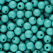 8 mm acrylic beads shiny Petrol Green