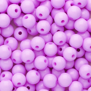 8 mm acrylic beads shiny Lilac Pink