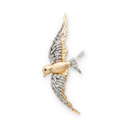 Statement brooches swallow Gold-Silver-Black