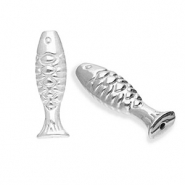 Stainless steel beads fish Silver