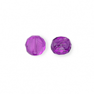 Top faceted beads Purple