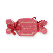 BY31® Jewellery (gift) box candy "Merry & Bright" Red-Gold