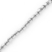 Round hematite beads shell Silver