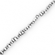 Round hematite beads Silver