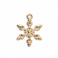 Metal charms snowflake Gold
