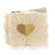 BY31® Pouch heart Beige-Gold