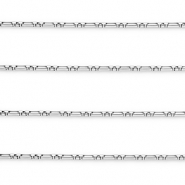 Stainless steel findings belcher chain rectangle Silver