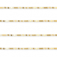 Stainless steel findings belcher chain figaro link Gold